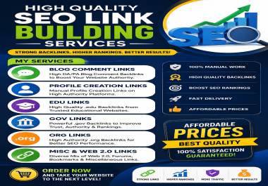 Create Hight Quality 500 Backlinks For Seo