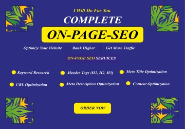 I am SEO Specialist,  I make Professional Onsite SEO Optimization, Website ranking and Technical SEO