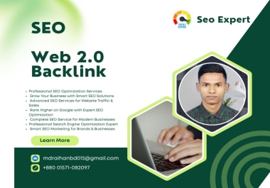 I will Do Manual SEO web 2.0 Backlinks