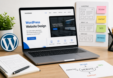 I will design a modern WordPress website,  business site or eCommerce store