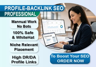 I will create 100+ permenant profile backlinks to boost website ranking