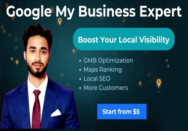 I will create setup and optimize google business profile GMB for local SEO ranking