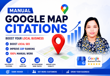 I will create manual Google map citations for local SEO and GBP ranking