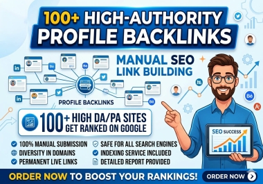 Do quality manual link building via high DA 50/90+ authority dofollow SEO backlinks