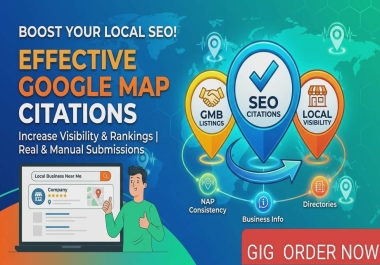 I will boost your local business ranking with Google Maps Citations.
