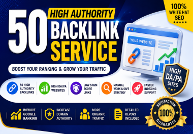 50 powerful high authority backlinks service