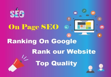 I will enrich website with on page SEO to rank top on google search