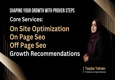I will do website SEO management service,  onsite and technical optimization