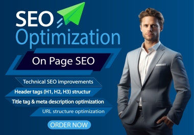 I Will Do On-Page SEO Optimization for Higher Google Rankings