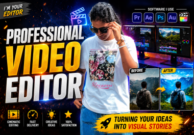 I will edit professional videos for YouTube and Instagram