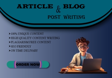 I will provide high quality writing service for article of 1000 words
