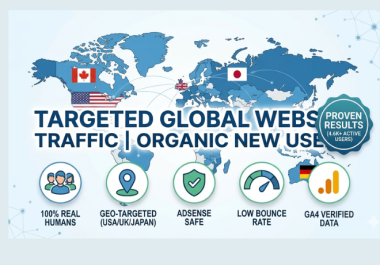 I will do organic website promotion for real engagement and new users