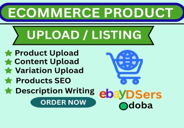 I will do professional ecommerce product upload and listing for your store