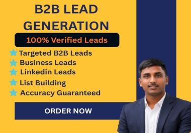 I will perform professional B2B lead generation and targeted data entry
