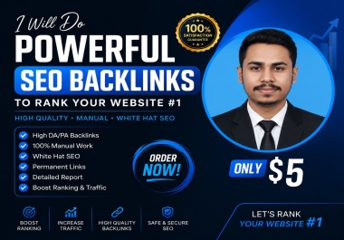 I will create 120 high authority profile backlinks on trusted websites to help improve