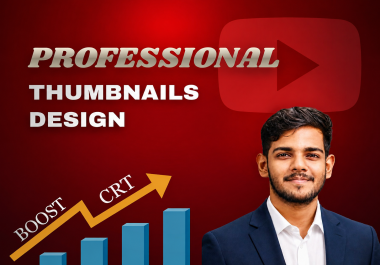 I will createProfessional YouTube Thumbnail Design for Eye-Catching Results