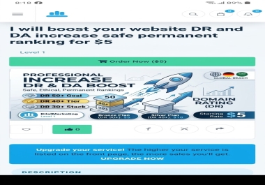 I will increase Domain Rating DR to 50+ Goal Permanent SEO Boost