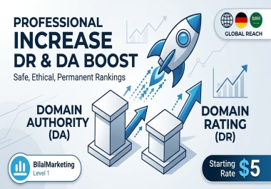 I will boost your website DR and DA increase safe permanent ranking