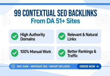 99 Contextual SEO Power Links From High Authority Sites - Handmade Boost That Actually Ranks