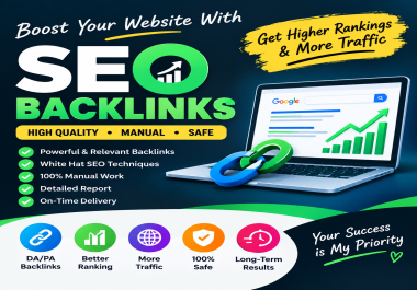 I Will Build High Quality Manual Backlinks to Strengthen Your Website SEO