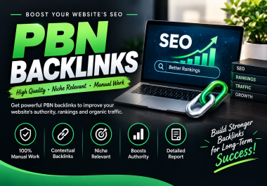 I Will Create Powerful PBN Backlinks for Your Website SEO