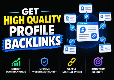Get high quality profile backlinks