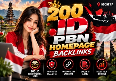200 Indonesian PBN Link Building on. ID Websites