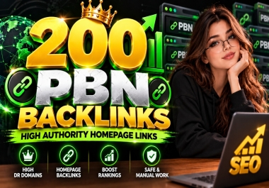 200 PBN Backlinks from Private Blog Network Sites for SEO