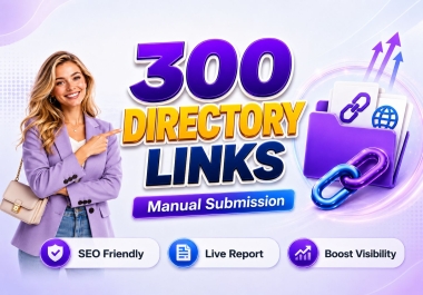 I will build 300 manual directory backlinks to boost your website visibility