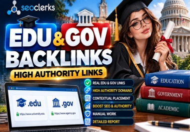 Powerful EDU GOV Backlinks from Authority Websites
