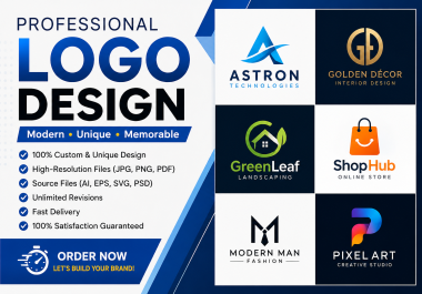 I Will Design a Professional Custom Logo for Your Business Modern Minimalist Branding