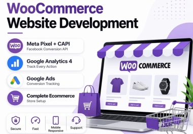 WooCommerce store with Meta Pixel,  Conversion API,  GA4 and Google Ads
