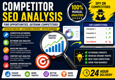 I Will Do Competitor SEO Analysis and Keyword Gap Research