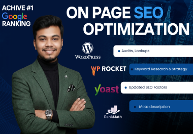I Will Do Professional On Page SEO Optimization for Google Ranking