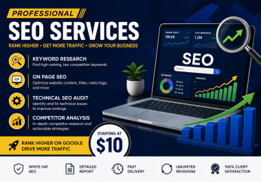 I will do professional keyword research and on page SEO optimization