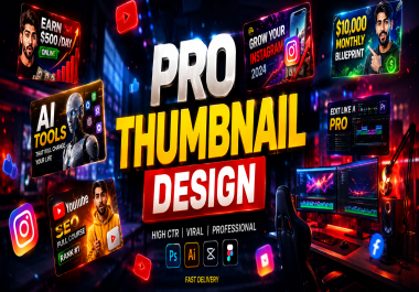 I will create viral YouTube thumbnails and AI photo edits