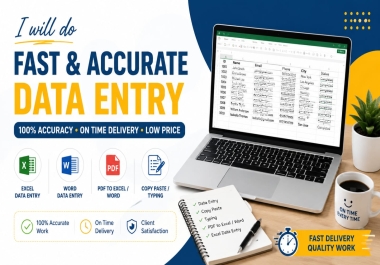Fast and Accurate Data Entry and Form Filling Specialist