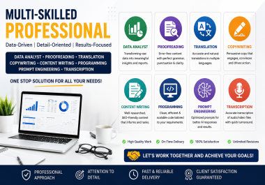 Freelance Data Analyst Copywriter Proofreader AI Prompt Engineer