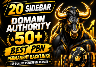 I Will Build 20 High Authority Sidebar Backlinks DA50+ Manually for SEO