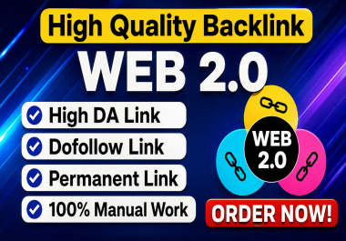 150 Authority Web 2.0 Dofollow Backlinks With Manual Work