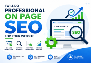 I will do professional on page SEO for your website