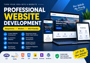 I Will Develop a Professional Responsive Website