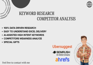 I will do SEO Keyword Research and Competitor for your wordpress web