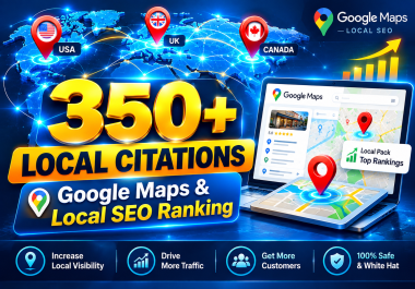 I Will Build 350 High Quality Live Local Citations for USA,  UK,  Canada & Worldwide SEO