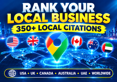 I will build high authority local citations for USA UK Canada Australia UAE