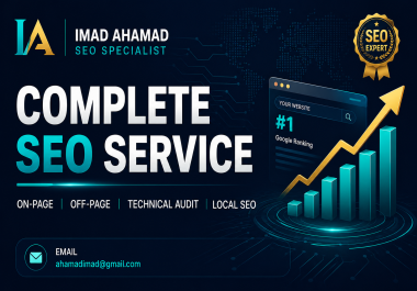 I Will Provide Complete SEO Service to Boost Your Website Rankings