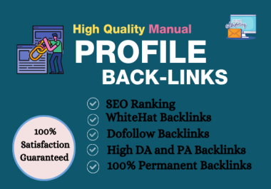 I Will Manually Build 50 High DA Profile Backlinks for Better Google Search Ranking