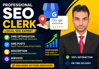 I Will Optimize Google Business Profile,  GMB SEO,  Google Maps & Local SEO