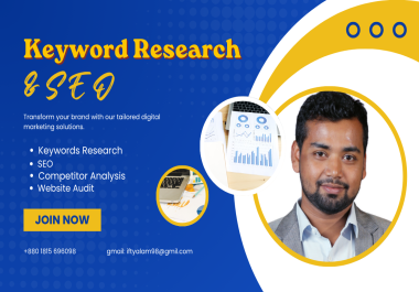 SEO keyword and Competior research for your website