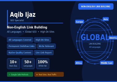 I Will Build High Authority Links on Non English Websites for Global SEO